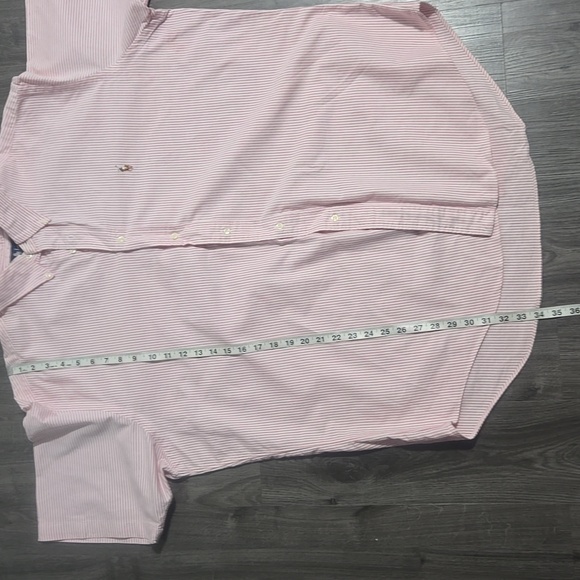 Ralph Lauren Pink & White Pinstripe Classic Fit Shirt Size XXL - Picture 8 of 9